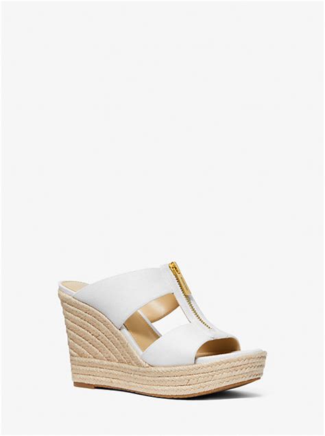 michael kors bradley canvas wedge.